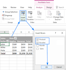 excel slicer visual filter for pivot