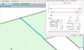 staad determine beam deflections