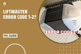 how to fix liftmaster error code 1 2
