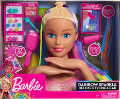 barbie rainbow sparkle styling head