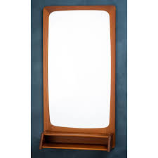 Vintage Mirror With Teak Frame And