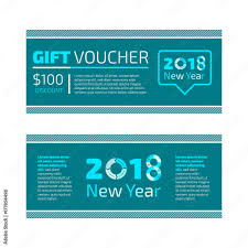 flat design gift certificate of voucher