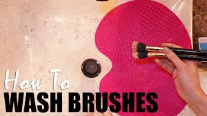 how to easily wash your makeup brushes