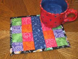 patchwork mug rug