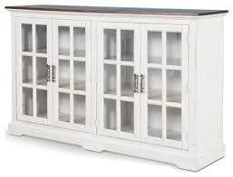69 White Wood Buffet Server With