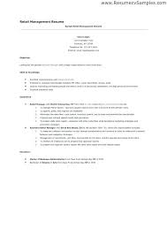 Resume Examples For Retail Jobs Threeroses Us
