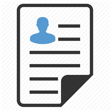 Curriculum Cv File Portfolio Profile Resume Vacancy Icon
