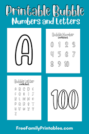 printable bubble numbers 0 100 and