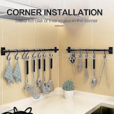 Kitchen Hanging Rack With Hooks Wall