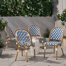 Faux Rattan Outdoor Dining Chair