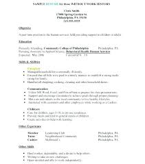 Part Time Job Resume Objective Foodcity Me