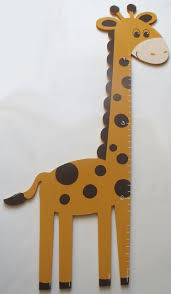 Giraffe Shaped Growth Chart Giraffe Growth Chart Wooden