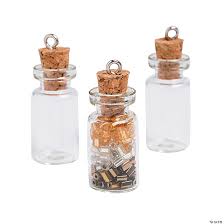 Mini Bottle Charms With Cork Stopper