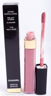 chanel glossimer lip gloss in 119 wild rose