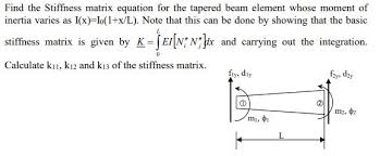 stiffness matrix equation