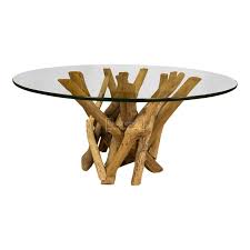 The driftwood is gathered from the islands around texas and calif. Java Teak Driftwood Glass Top Round Coffee Table Driftwood Furniture Solid Teak Side Table Coffee Table