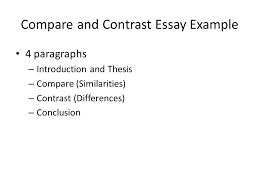 Introduction To A Comparative Essay