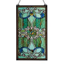 River Of Goods Green Stained Glass