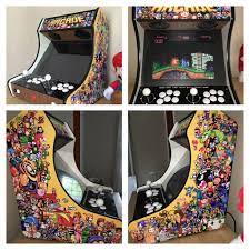 pixel art themed bartop arcade arcade
