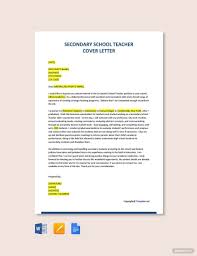 german teacher cover letter in word