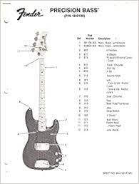The fingerboard diagrams are based on standard tuning (eadg). Fender Precision Bass Electric Guitar Parts List Fender Electronics Sunn Amazon Com Books