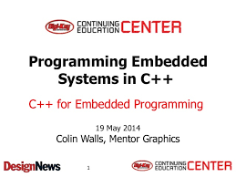 C For Embedded Programming