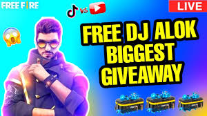 Giveaway live and new top up event giveways live1.1 gaming. Dj Alok And Huge Diamonds Giveaway Free Fire Live Giveaway Djalok Diamonds Youtube
