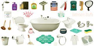 bathroom things names picture