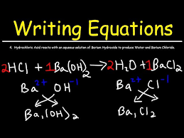 How To Write Chemical Equations From