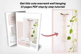 The rack on the top is wooden, made of an old ladder. Easy Home Diy Macrame Plant Hanger Tutorial Heylilahey