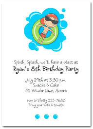 Boy Pool Party Invitations University Edu Info