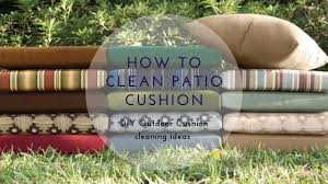how to clean patio cushions diy