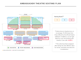 ambassador theatre seating chart best
