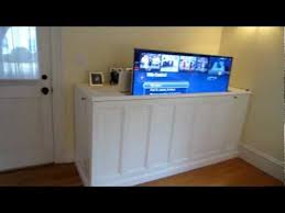 A motorized tv in our chevy silverado 2500. Make A Diy Home Theatre Tv Lift Cabinet