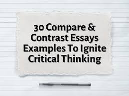 30 compare contrast essays exles