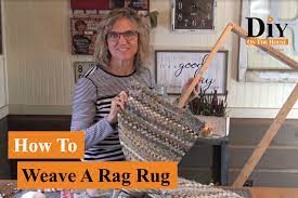how to weave a rag rug using s