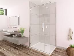 glass hinged door with a frameless side