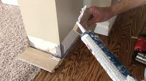 remove and replace damaged baseboards