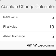 Absolute Change Calculator