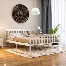 milan 5ft king size solid pine wood bed