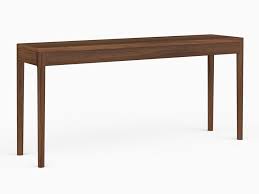 Front Rectangular Walnut Console Table