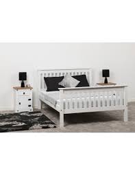 florence 5 0 bedframe high foot end white