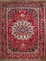 bakhtiari hand knotted persian wool rug