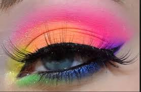 neon makeup trends and some looks for