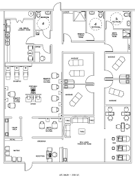salon spa floor plan design layout
