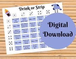 Drink or Strip Adult Dice Game Dice and Drinking Game for - Etsy
