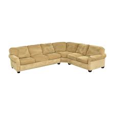 flexsteel roll arm sectional sofa with