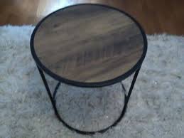 New Contemporary Metal Side Table With