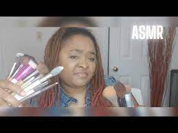 asmr cleaning my makeup brushes with