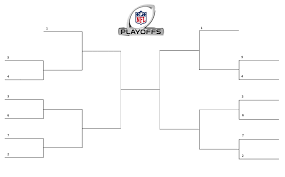 free blank nfl playoff brackets and